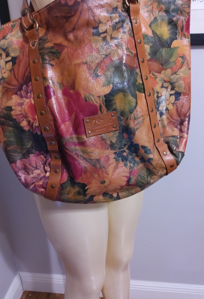 Patricia Nash Leather Floral Purse NWOT